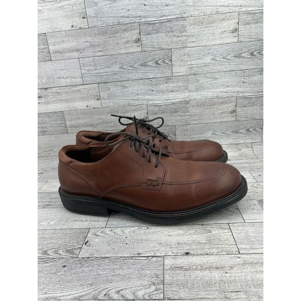 Florsheim Comfortech Men Brown Leather Split Toe Oxford Dress Shoes Sz 11M